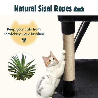 PurrHaven™ 65" Multi-Level Cat Tree Tower