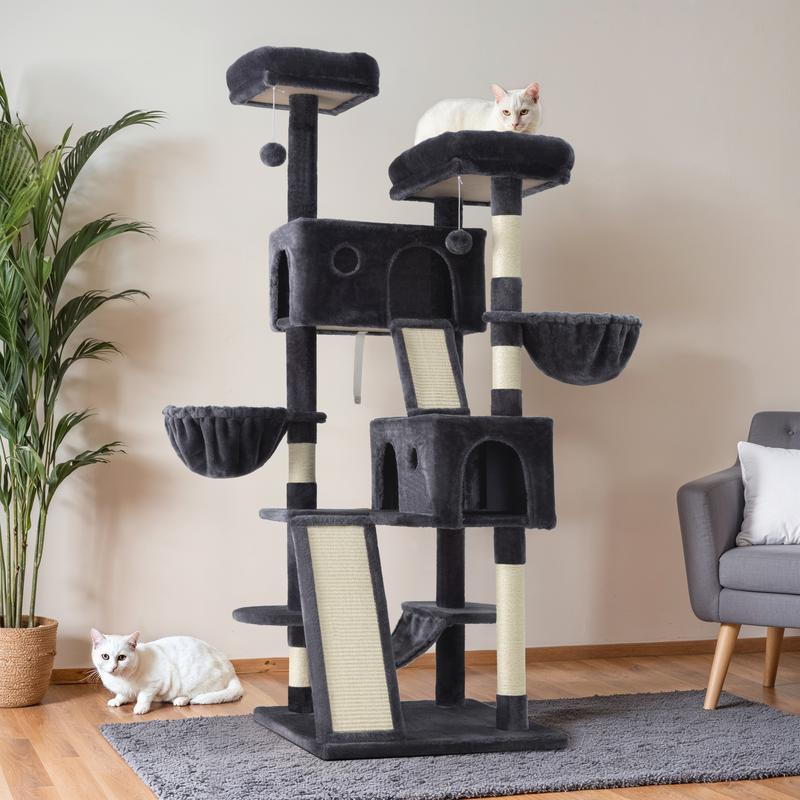 PurrHaven™ 65" Multi-Level Cat Tree Tower