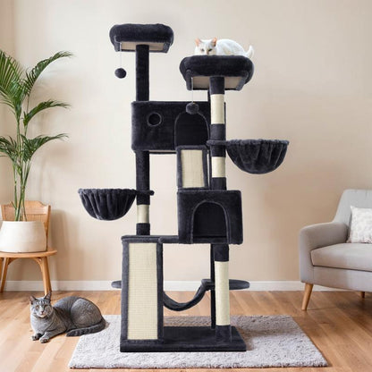 PurrHaven™ 65" Multi-Level Cat Tree Tower